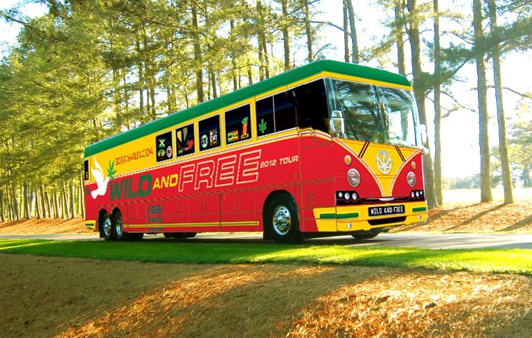 kid-quiet:  ZIggy Marley’s bus   W