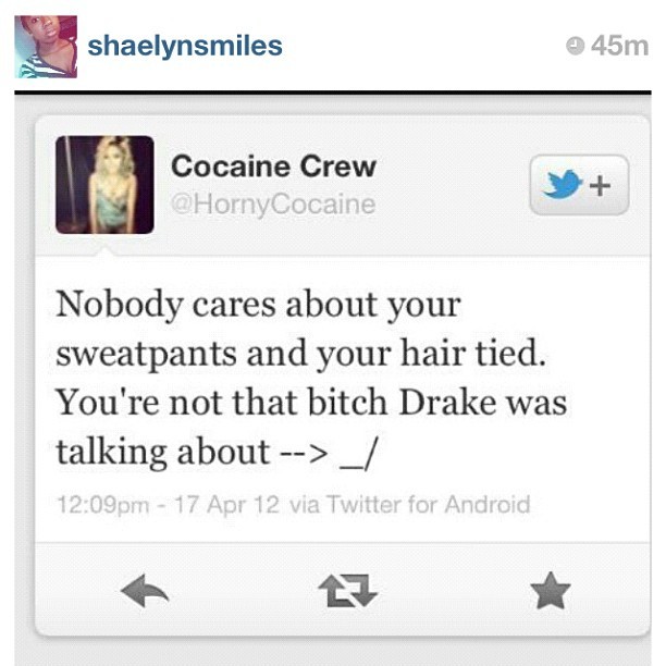  sounds like shes aiming at someone w/ that one