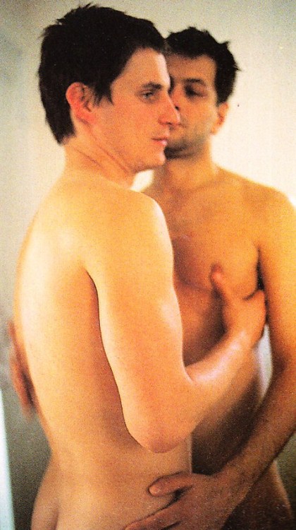 maryjopeace: NAN GOLDIN, Clements squeezing Jens’ nipples, Paris, 2001 \ DUTCH N.36, 2001