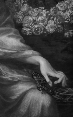 funeral-wreaths:  Dante Gabriel Rossetti, Roman Widow (detail), 1874 