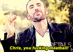 matthewmurdorks:  “I hate myself in interviews. All of a sudden, you stop and you’re like, Chris, how dare you?” 15 Days Chris Evans Challenge: Day 6 - Favorite Quote 