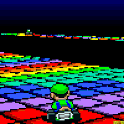 brotherbrain:  Disco Luigi by Brother Brain ★ Super Mario Kart (SNES) Nintendo 1992.  
