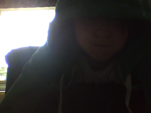 Hello people this is my face when Im bored but you cant see me because bad lighting so um.. hi.