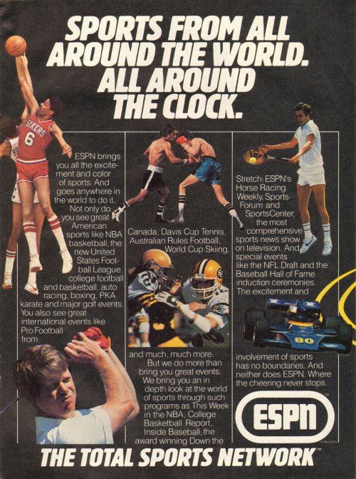 Porn ESPN Print Advertisement, 1983 photos