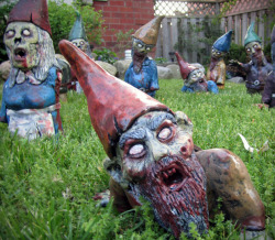 Brain-Food:  Zombie Garden Gnomes  These High Quality Gnomes Are Constructed From