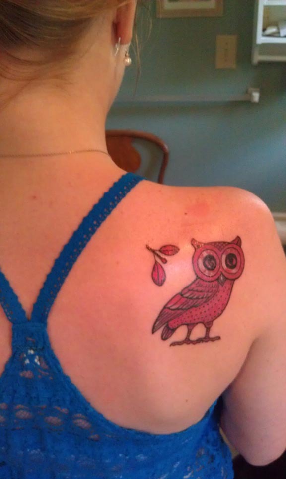 jevablog — Athena's Owl tattoo