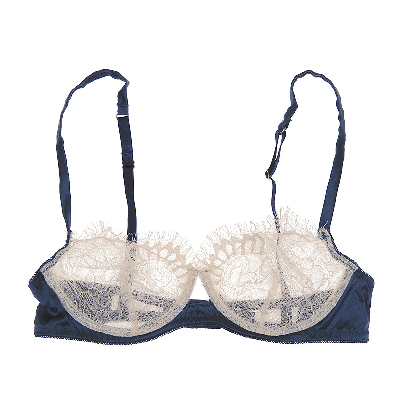 melello:  Jenna Leigh: Malawi Demi Bra in Marine/Cream