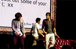 harryhug:  “Can you guys bust out some of your dance moves?” (x) 