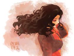 randomstuffndoodles: Haven’t posted any art in a while~ Felt like drawing Asami. Btw, I wasn’t sure how to write her name so I just pulled it from the avatar wiki site. 