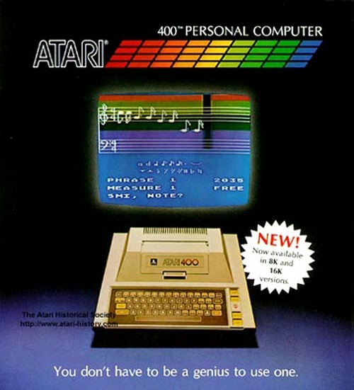 superseventies: Advertisement for the Atari 400 Personal Computer, 1978.