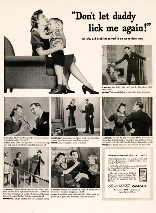 Fletcher&rsquo;s Children&rsquo;s Laxative, 1940