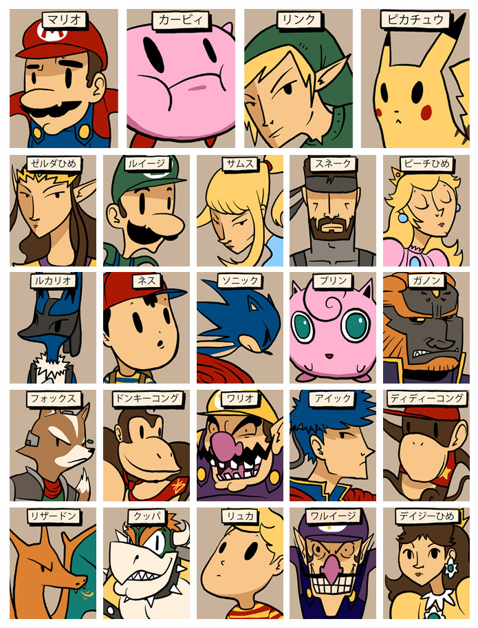 drewlinnedrawslines:  ニンテンドたれか Nintendo Guess Who by Drew Linne We