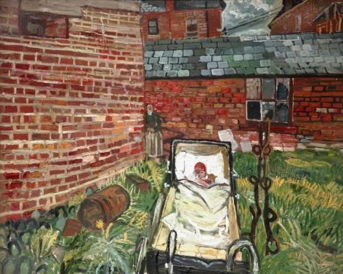 Porn thorsteinulf:  John Bratby - Baby in a Pram photos