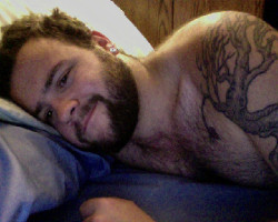 kill-kelly:  shirtless bed time photo, slutty.