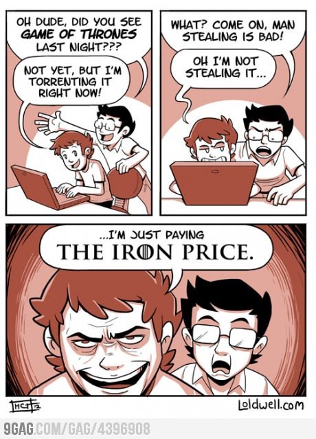 9gag:  The Iron Price 