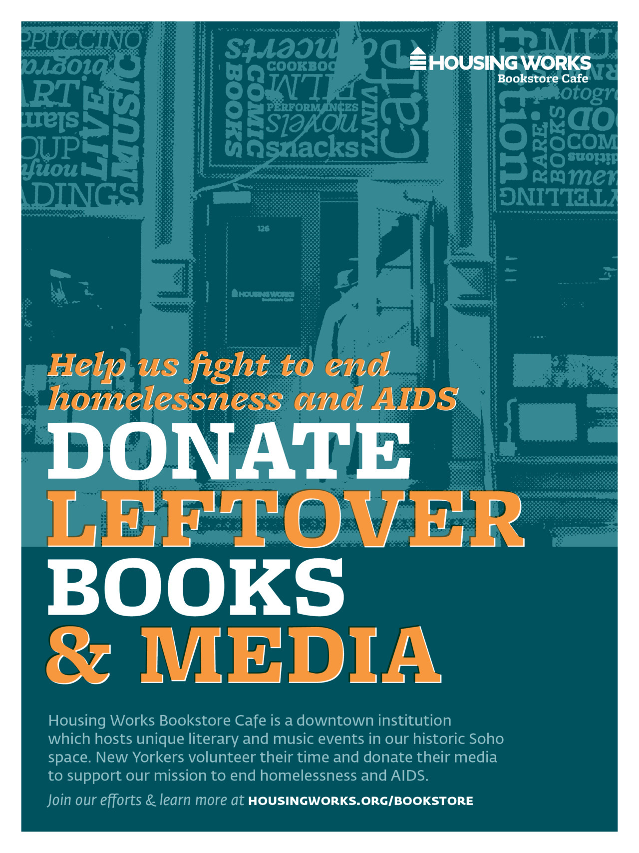 merylfriedman:
“ Hey BEA folks, check out this cool poster I designed. It reminds you to donate your leftover books to Housing Works Bookstore Cafe, where we will sell them and used the funds to fight to end AIDS and homelessness! Come on, donate!
”