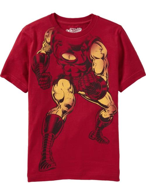 fashiontipsfromcomicstrips:  Marvel Comics T-shirts, ผ.94 each, Old Navy. Little boys get the best t-shirts. However, anyone who wears a women’s small/medium can comfortably wear these shirts in the larger sizes. Captain America T-shirt [link] Wolverine