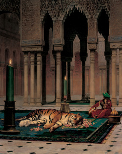  Jean-Léon Gérôme (French, 1824–1904), The Grief of the Pasha , 1882  Joslyn Art Museum 