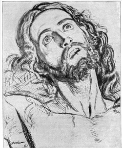 acheiropoietos:  Study for the Head of ChristWilliam