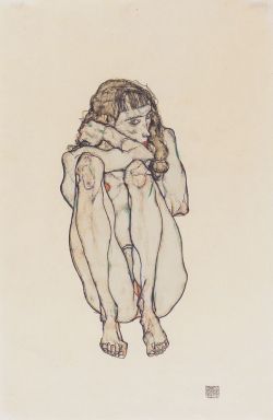 undare:  Egon Schiele, Hockender Frauenakt,