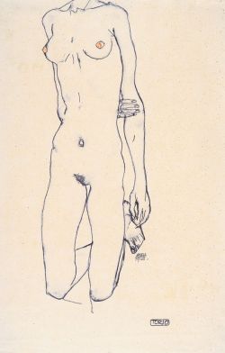 svell: Egon Schiele, Torso eines knienden