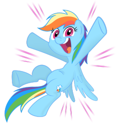 theponyartcollection:  MLP - Happy Rainbow