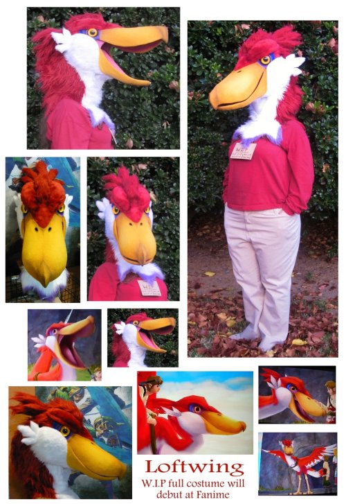 fyeahshoebills:  Loftwing Cosplay Head by *LilleahWest 