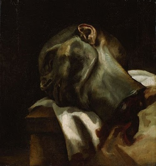 sicksin:  Head of a Guillotined Man, 1818 by Théodore Géricault