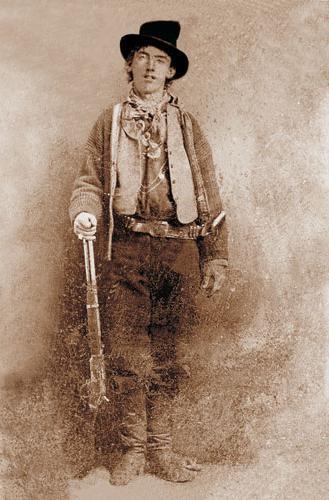 Gun Myth: Billy the Kid was left handed.Reality: He was a righty.The only surviving photograph of Bi