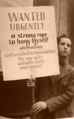 kinkypixie:  An unknown man during the Depression