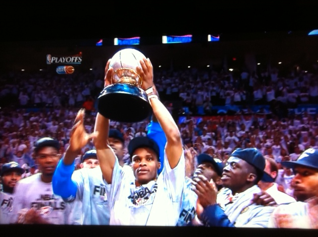 Nba western conference champs! Off to win a national championship! OKC OKC OKC OKC