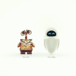 runitbackwithoriginalflavor:  WALLE AND EVE <3 (Taken with