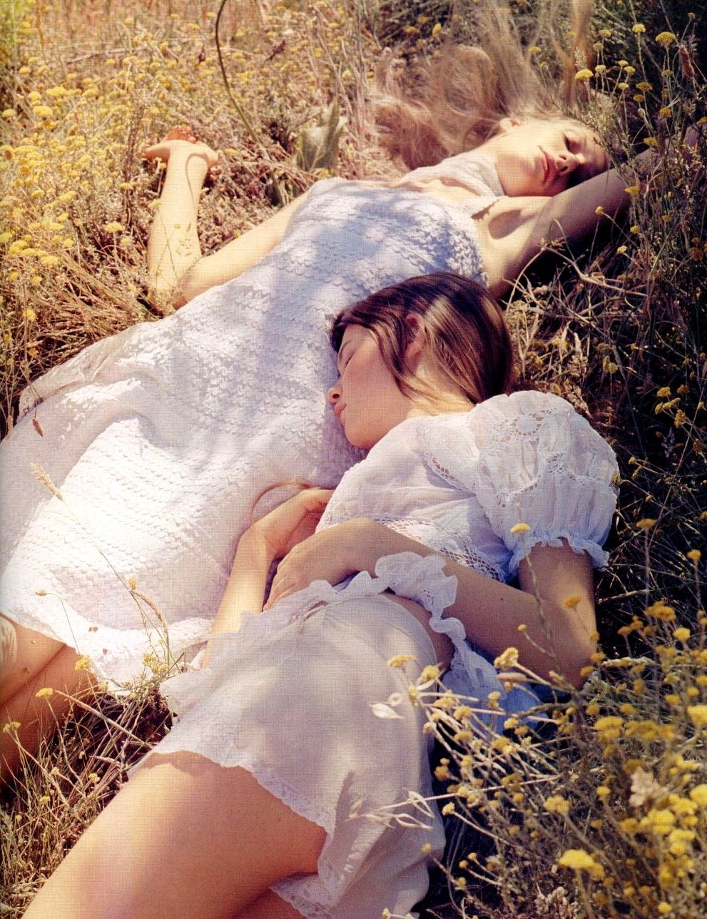 Romina Lanaro &amp; Behati Prinsloo shot by Benjamin Alexander Huseby for Vogue