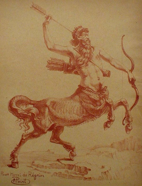theartofmassacre: The Centaur Cheiron (1900) Armand Point