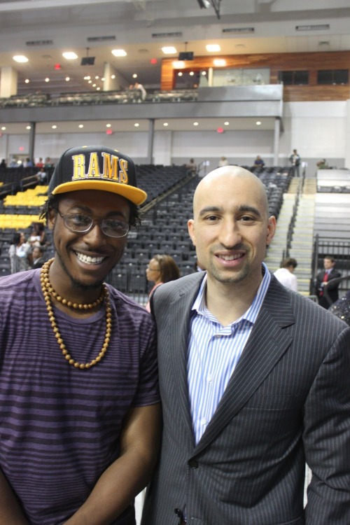 Me and Shaka Smart at the Obama Rally on 5/5/12 at VCU’s Siegel Center. We’re on the “Our Time. Right Now.” banner together up on the Broad Street Parking deck. If you’re in RVA check it...