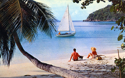 White Sand Beach on St. John from Flickr user Striderv.