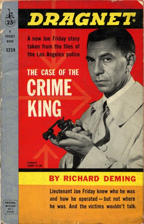 Dragnet paperback: The Case Of The Crime King.