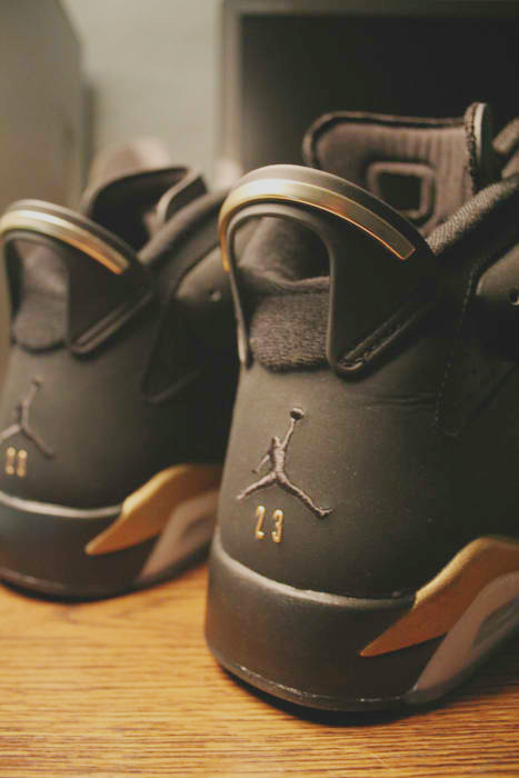 phuckindope:  Jordan gold moment 7s 