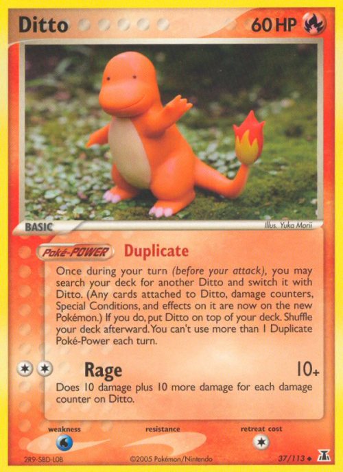 saveroomminibar: Pokemon. Disguised Ditto Cards from the Trading Card Game. Artist of the Ditto Seri