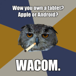 briannacherrygarcia:  Wacom tablets are the only tablets. 