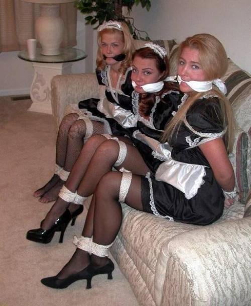 Boss I have the servants all trussed up and ready for transport. How you doing with Mrs. Stevens and