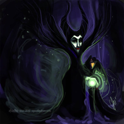 Maleficent -30 minute drawing by =SpookyChanNot as cool as that last pic of her I just reblogged&hel