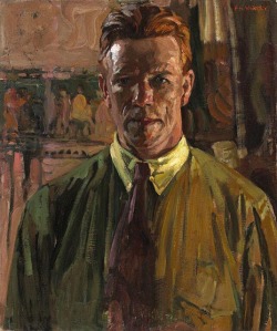 blastedheath:  houndeye: F.H. Varley (Canadian, 1881-1969) Self-portrait 1919. Oil on canvas. National Gallery of Canada, Ottawa. via renzodionigi 