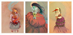 itstime2smile:  Priestesses by Derrewyn Their tumblr/blog 