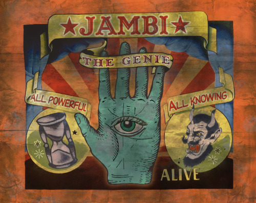 JAMBI THE ALL KNOWING. Designed by Michael Aiello.