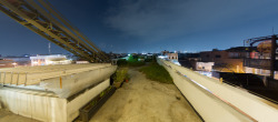 View from my rooftop workplace at night.