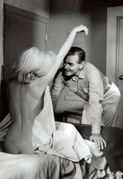  Marilyn Monroe and Clark Gable during the