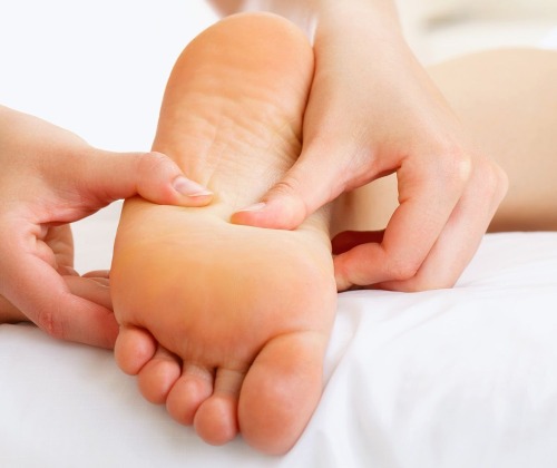 Foot reflexology (aka zone therapy) today. Read: this should be you.