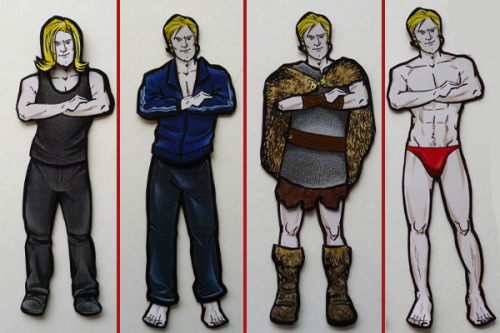 DIY True Blood Paper Dolls. The artwork is by Andy Swist and you can download all 12 characters and 