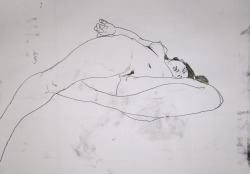 Line Drawing / Nude On Side